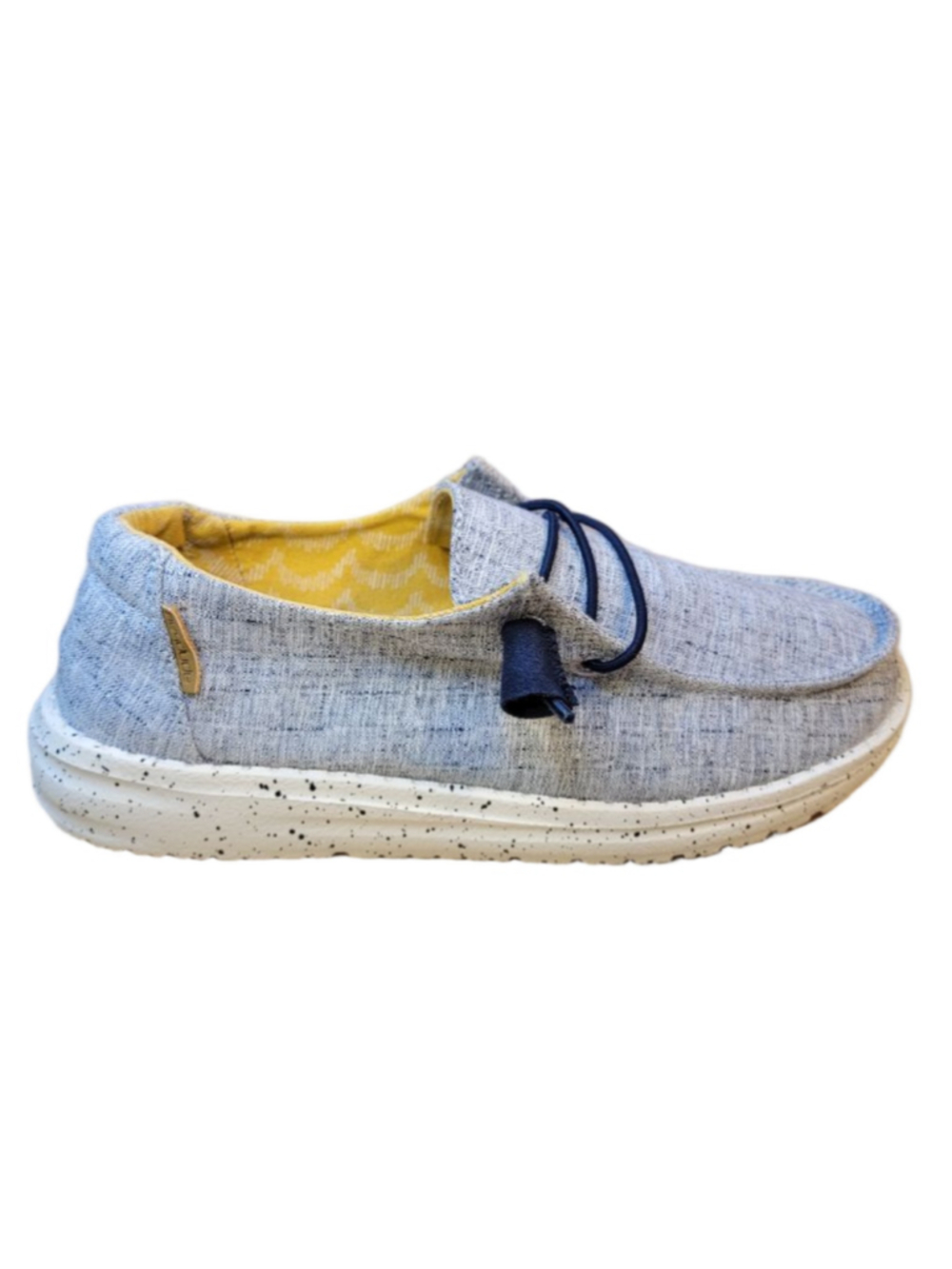 Hey Dude Wendy Chambary White Blue Canvas Shoes